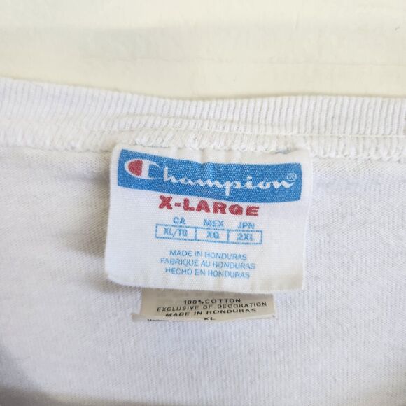 Champion Short Sleeve Crew Neck Graphic Print T-shirt Men's XL 0936 - Picture 3 of 8